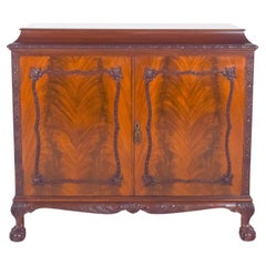 Antique English Sideboard with Bar