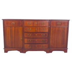 Antique English Sideboard with Marquetry Work