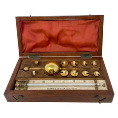 Antique English Sikes Hydrometer in Original Box by "Farrow & Jackson, London"