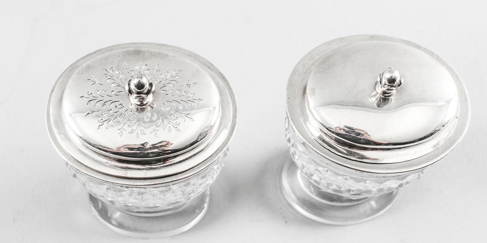 Sterling Silver Antique English Silver Condiment Cruet Set Paul Storr, 18th Century