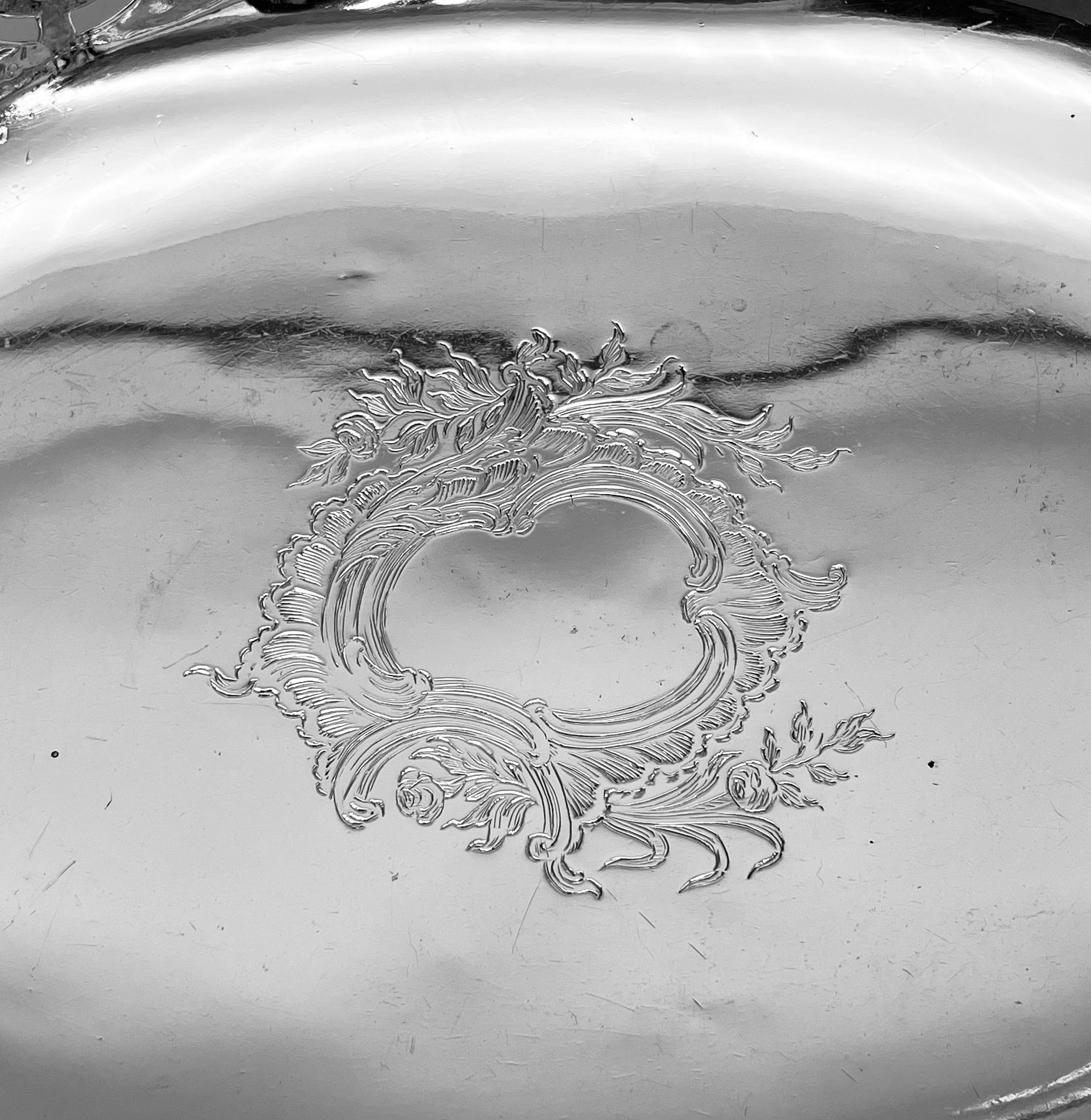 Mid-18th Century Antique English Sterling Silver George II Basket For Sale