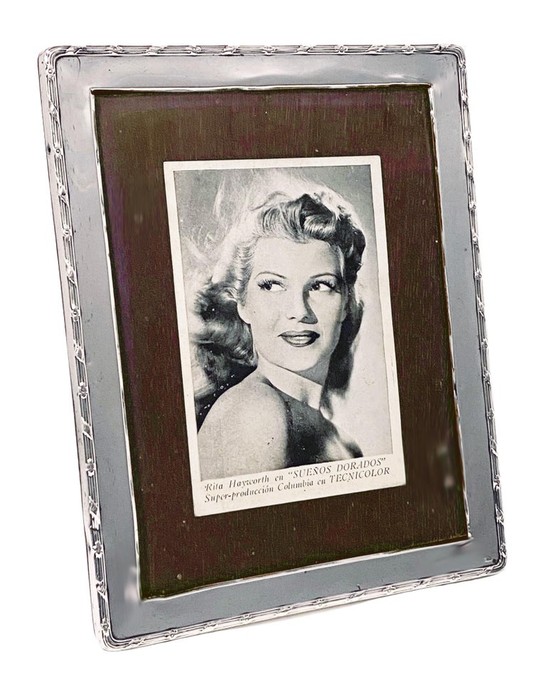 Antique English Silver Large Photograph Frame Birmingham 1911 William