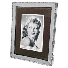 Antique English Silver Large Photograph Frame Birmingham 1911 William Neale