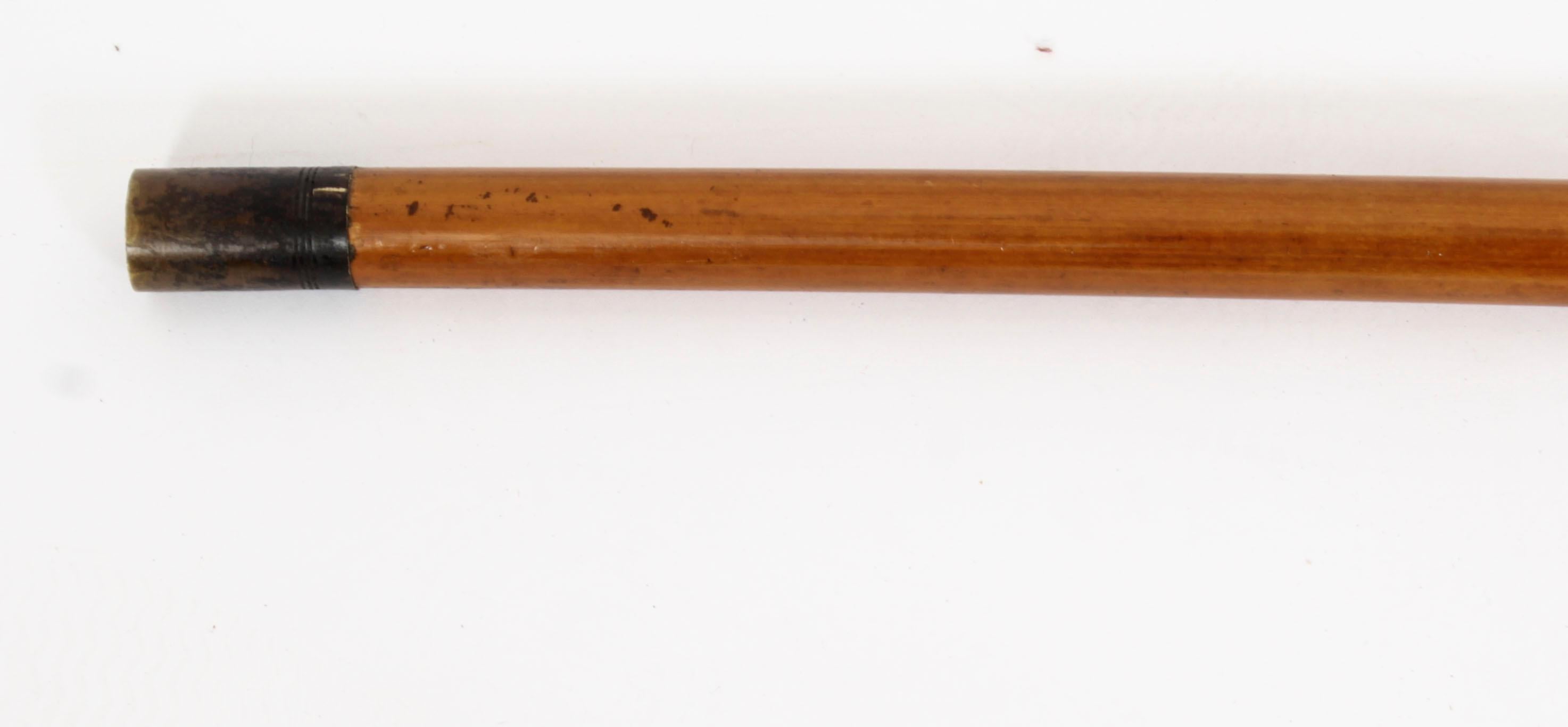 Antique English Silver & Malacca Sword / Walking Stick Cane 19th Century 6