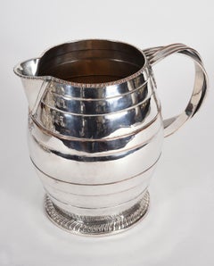 Antique English Silver Plate / Copper Water Pitcher
