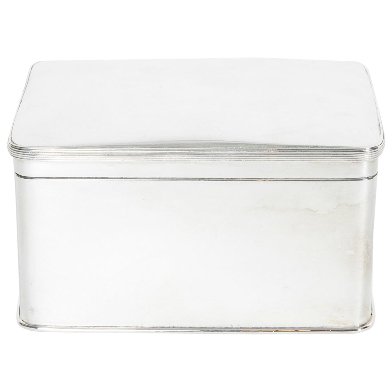 Antique English Silver Plate Covered Box