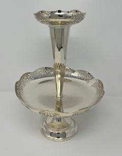 Antique English Silver Plate Epergne, circa 1920