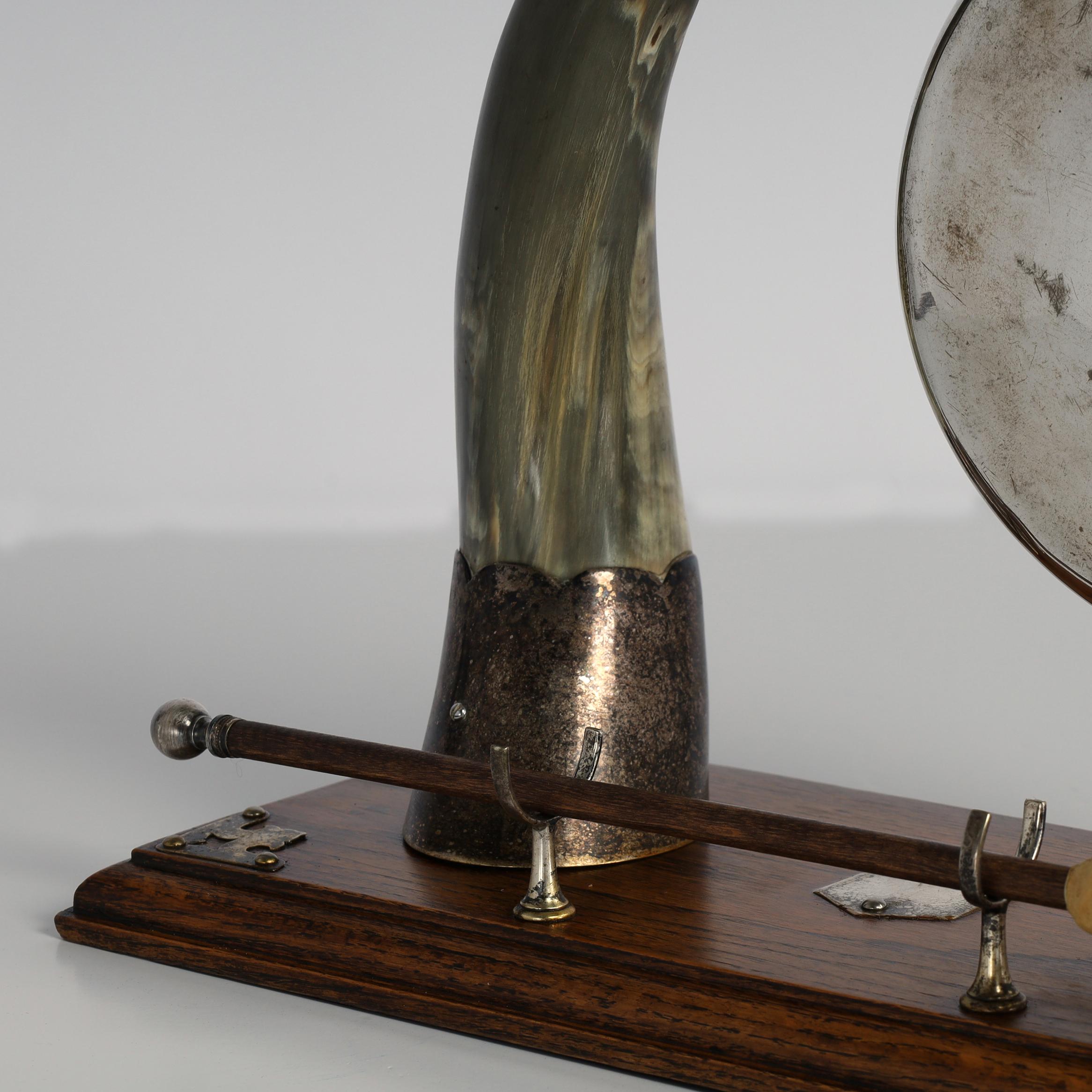 Plated Antique English Silver Plate Gong