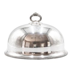 Antique English Silver Plate Meat Dome