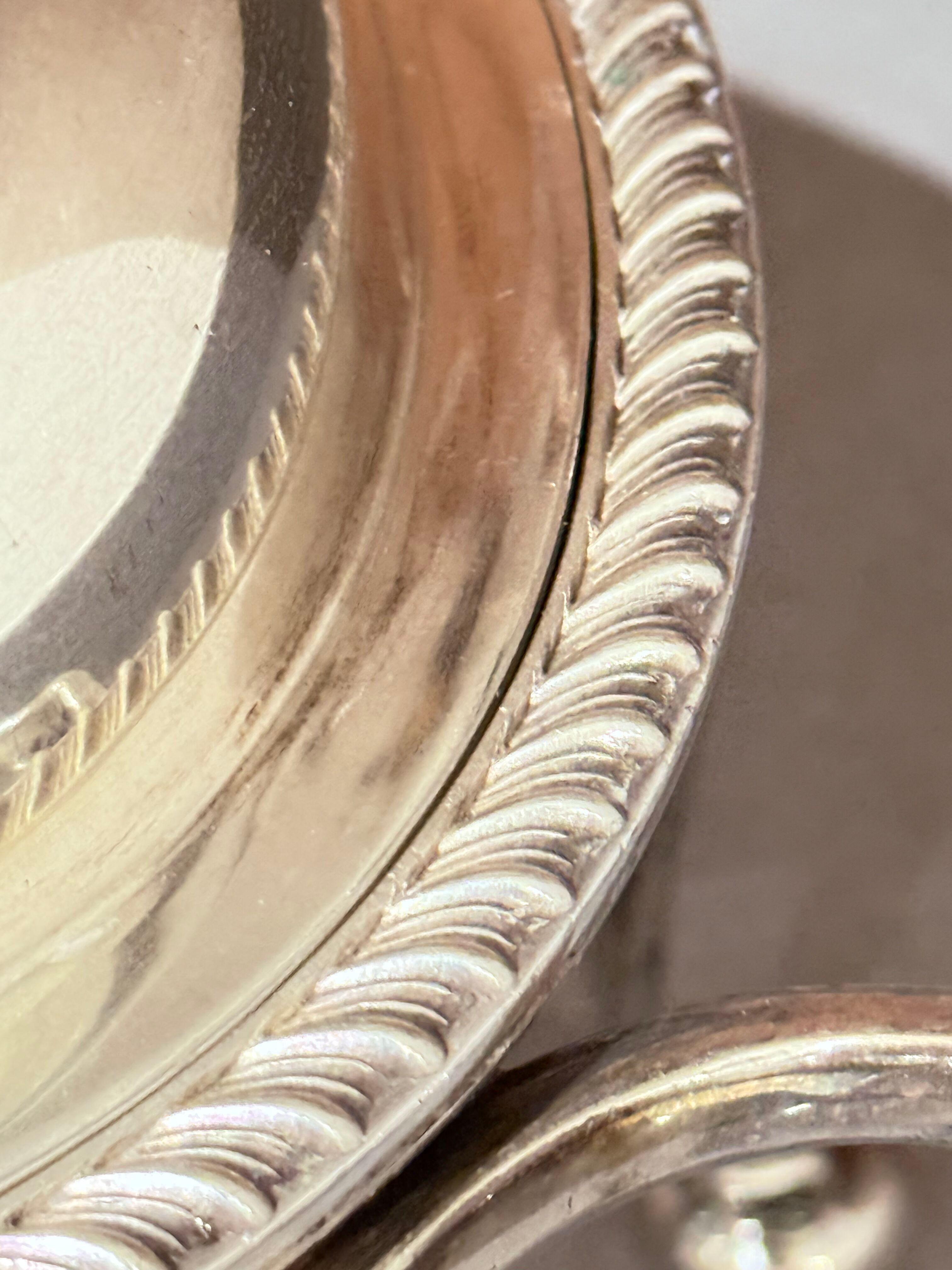 Antique English Silver-Plated Chafing Dish with Burner, Victorian Luxury Home For Sale 2