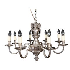 Antiker englischer versilberter Kronleuchter 20. Jahrhundert