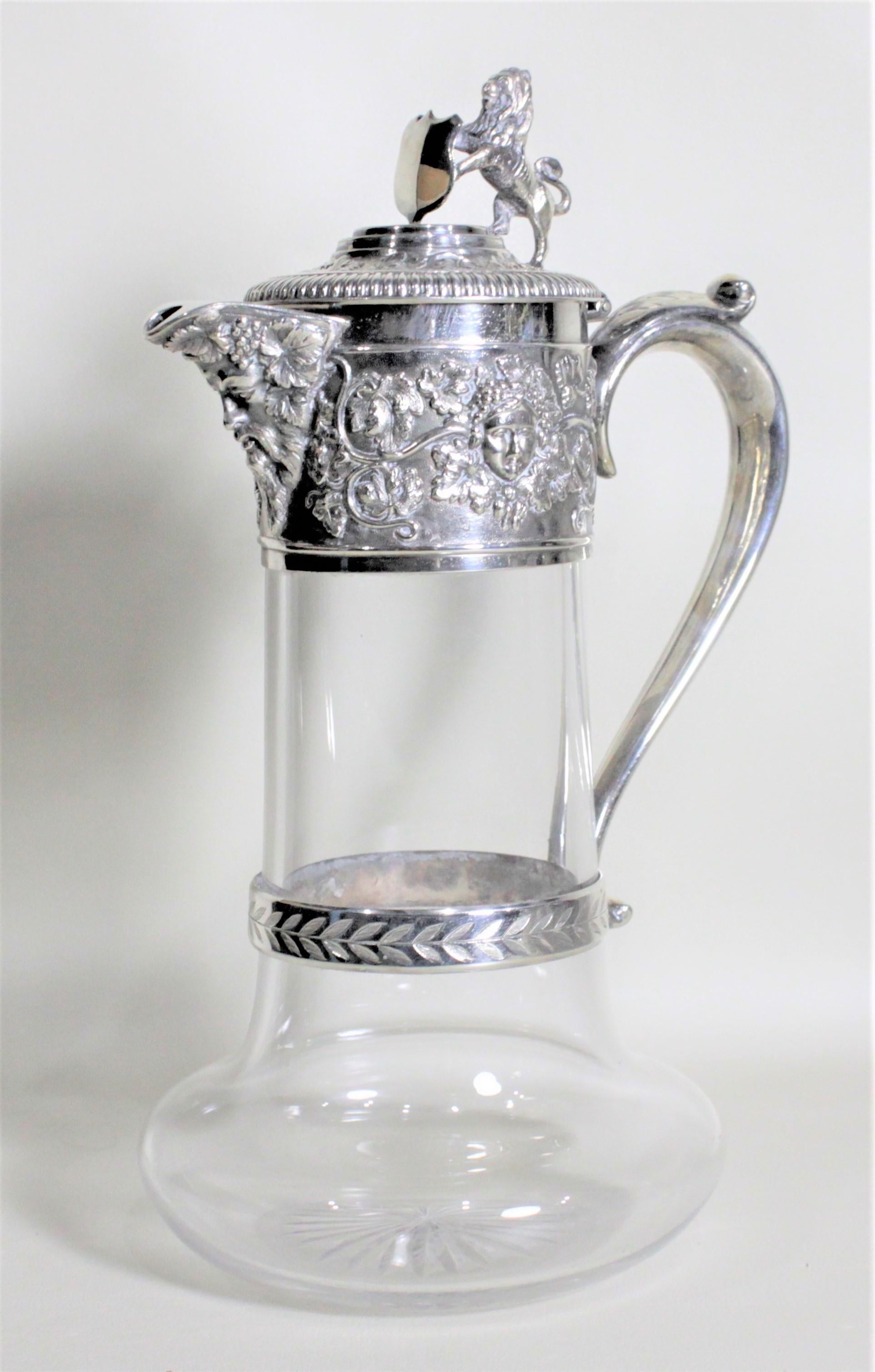 silver plated claret jug