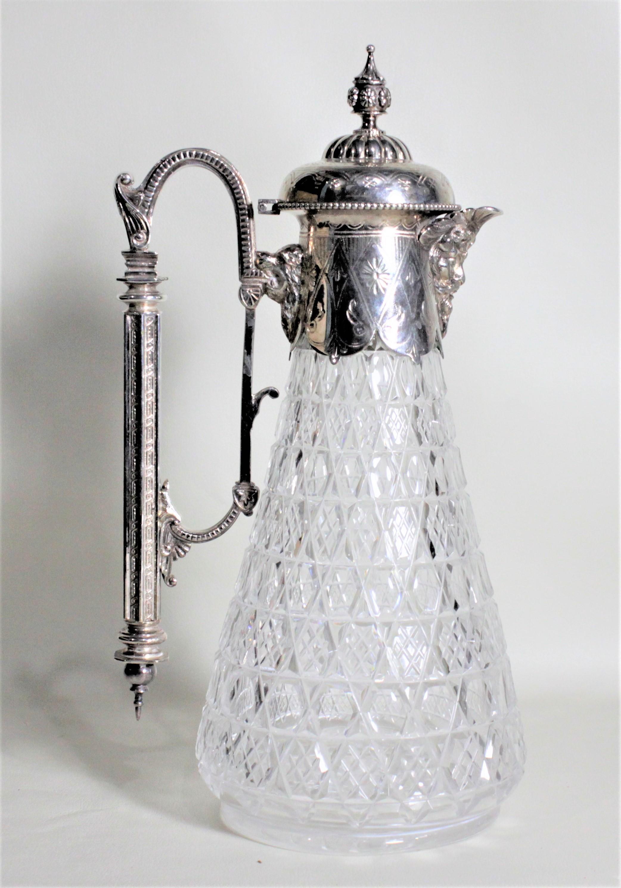 silver plated claret jug