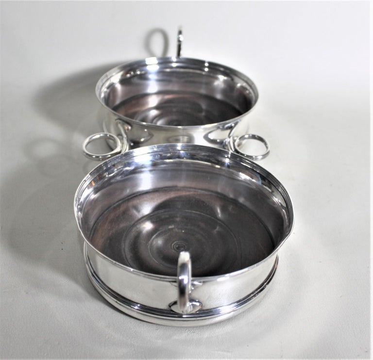 SILVER PLATED WINE BOTTLE COASTER