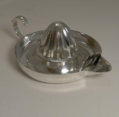 Antique English Silver Plated Lemon Squeezer / Reamer by Daniel and Arter