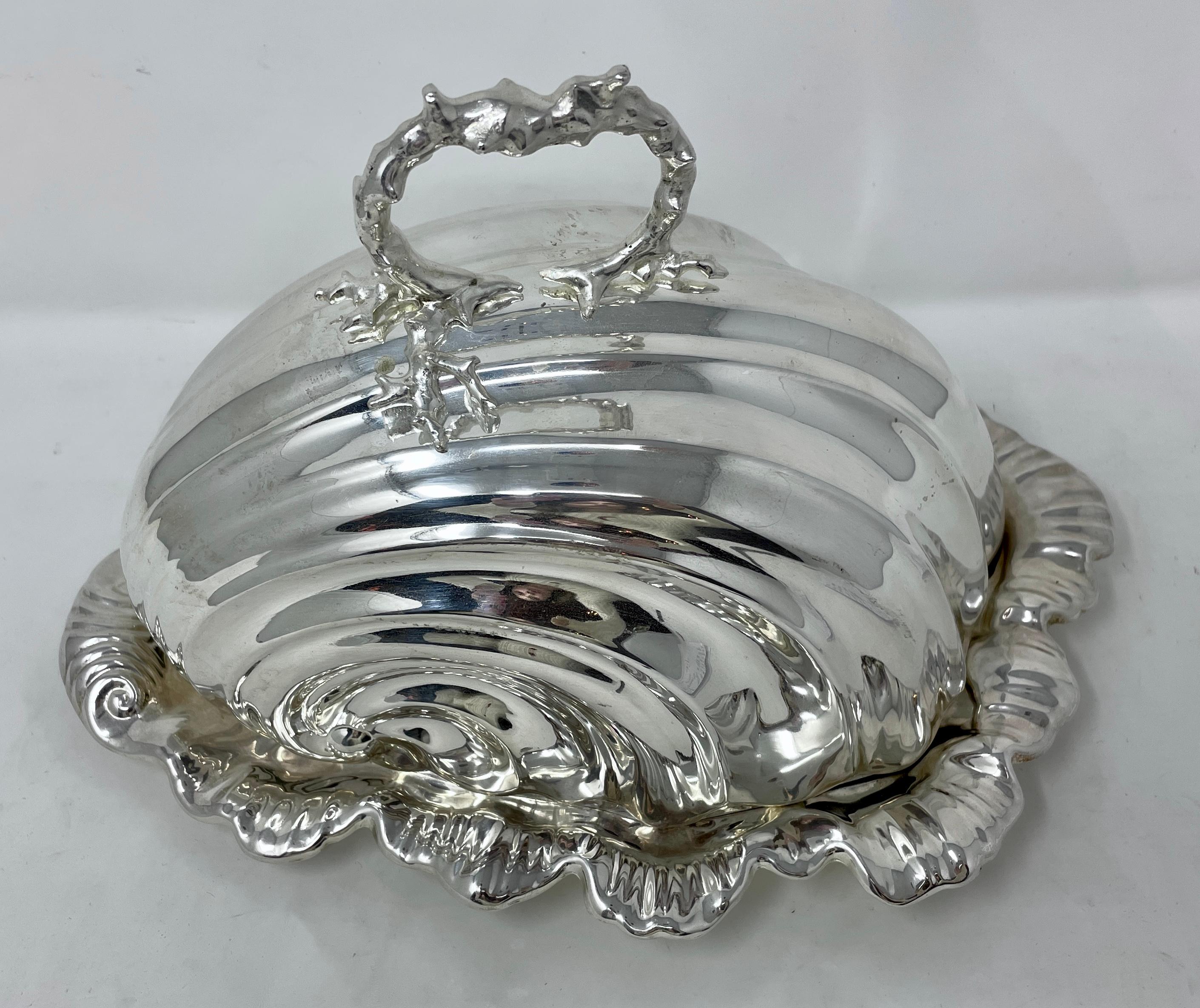 Antique English silver-plated 