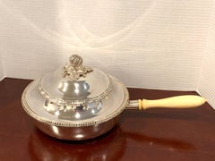 Antique English Silver Plated Warming Supper Dish by Henry Wilkinson & Co.