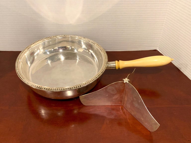 Antique English Silver Plated Warming Supper Dish by Henry Wilkinson