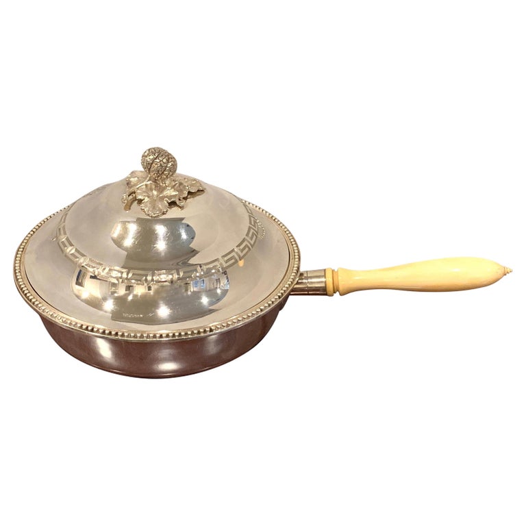 Antique English Silver Plated Warming Supper Dish by Henry Wilkinson