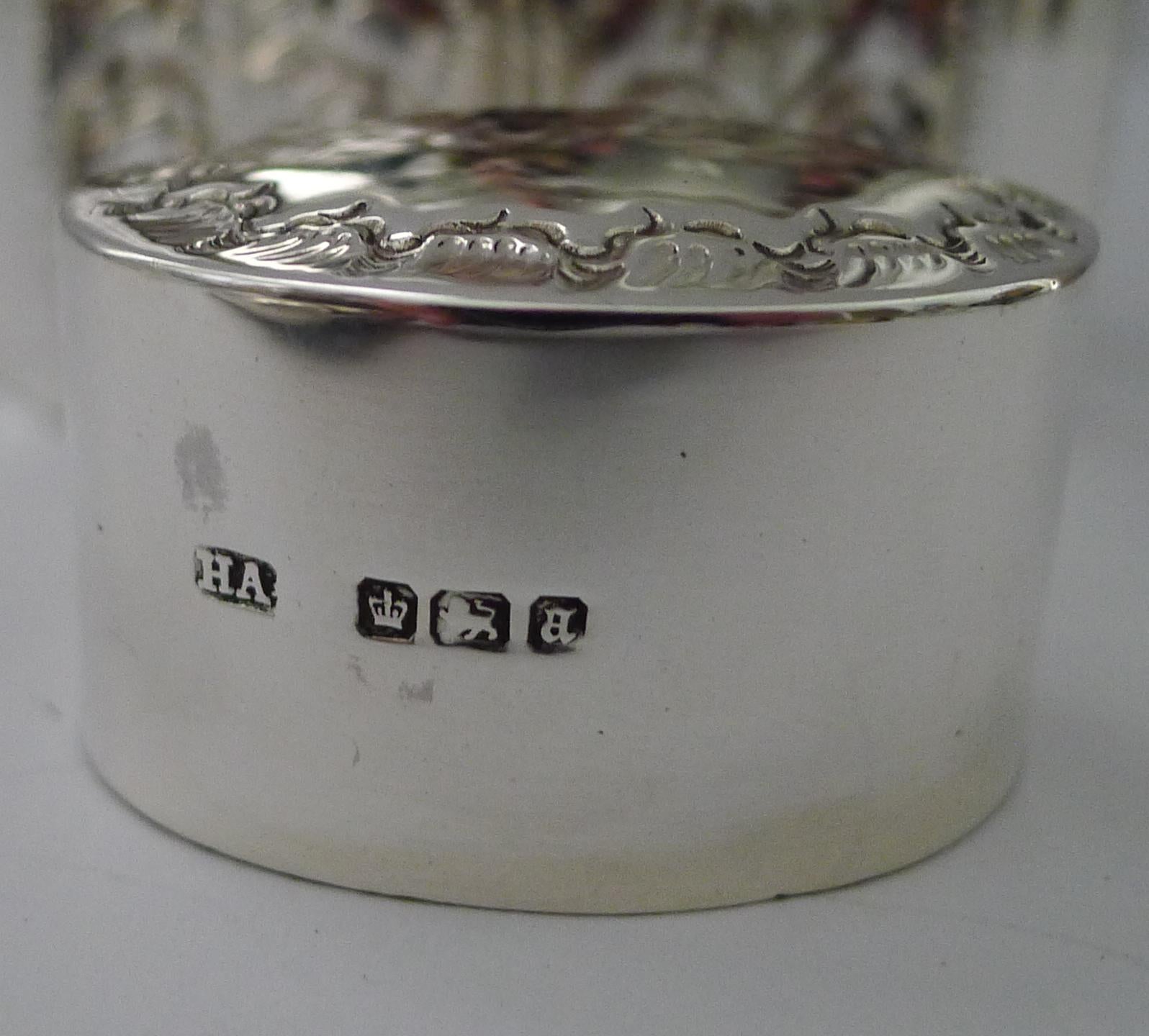 Caja de plata inglesa antigua para el té - Sheffield 1893 - Atkin Brothers en venta 3