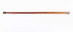 Antique English Silver Topped Walking Stick Cane 99cm / 39 inches