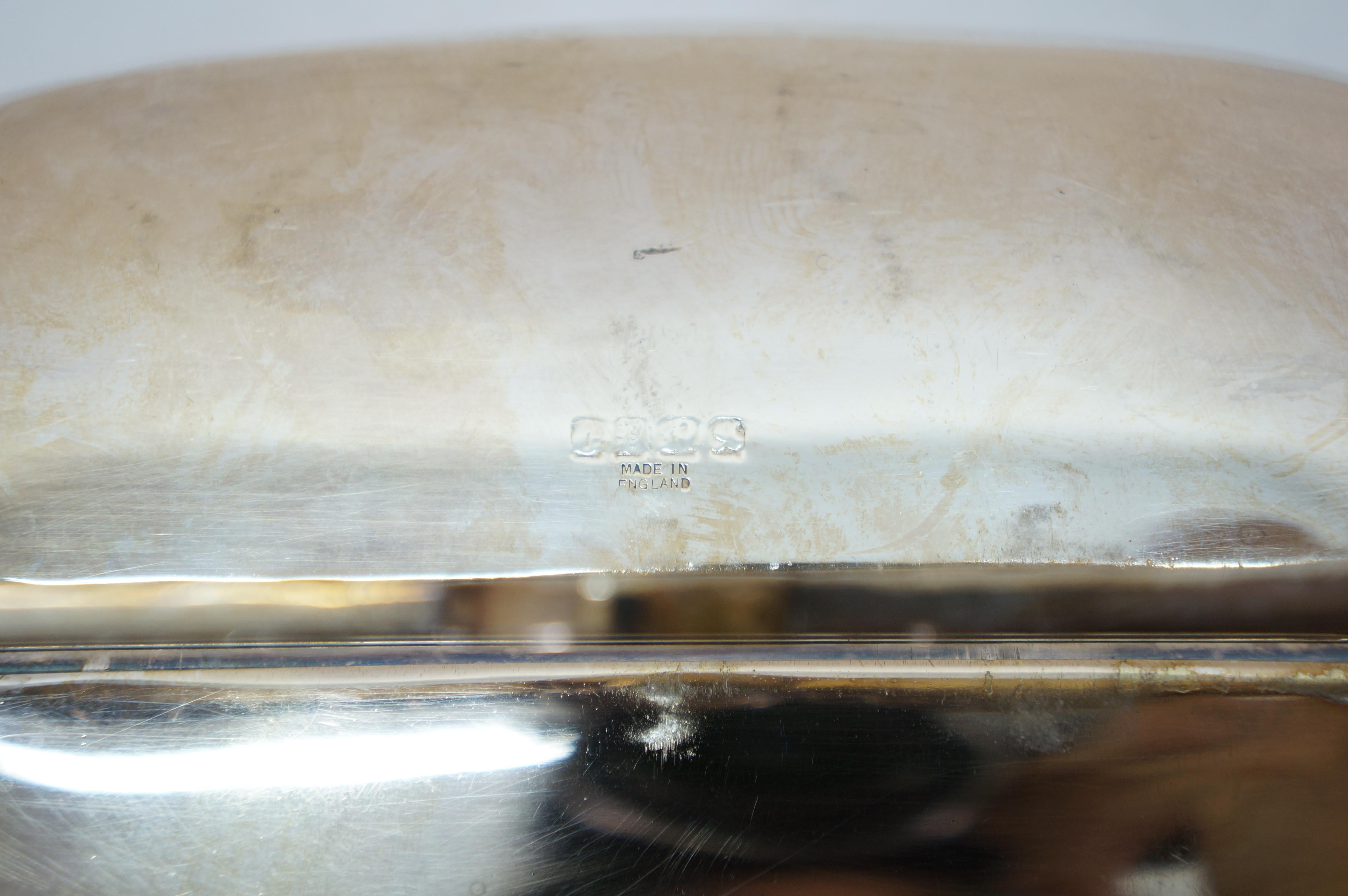Antique English Silverplate Scalloped Clam Shell Biscuit Box Bun Warmer 11
