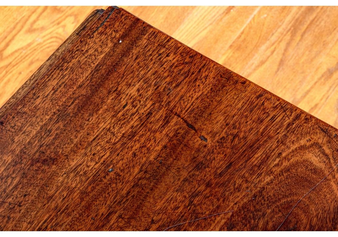 Ancienne table anglaise à pieds de porte à feuilles tombantes en vente 10