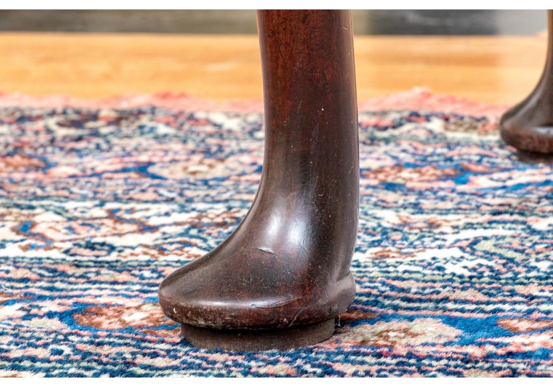 Ancienne table anglaise à pieds de porte à feuilles tombantes en vente 1
