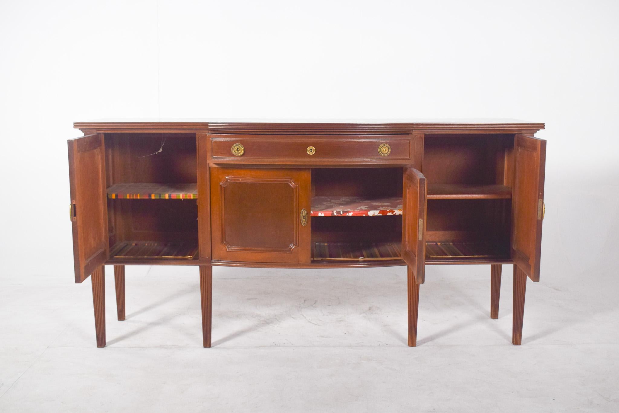 Antique English Six-Foot Sideboard For Sale 8