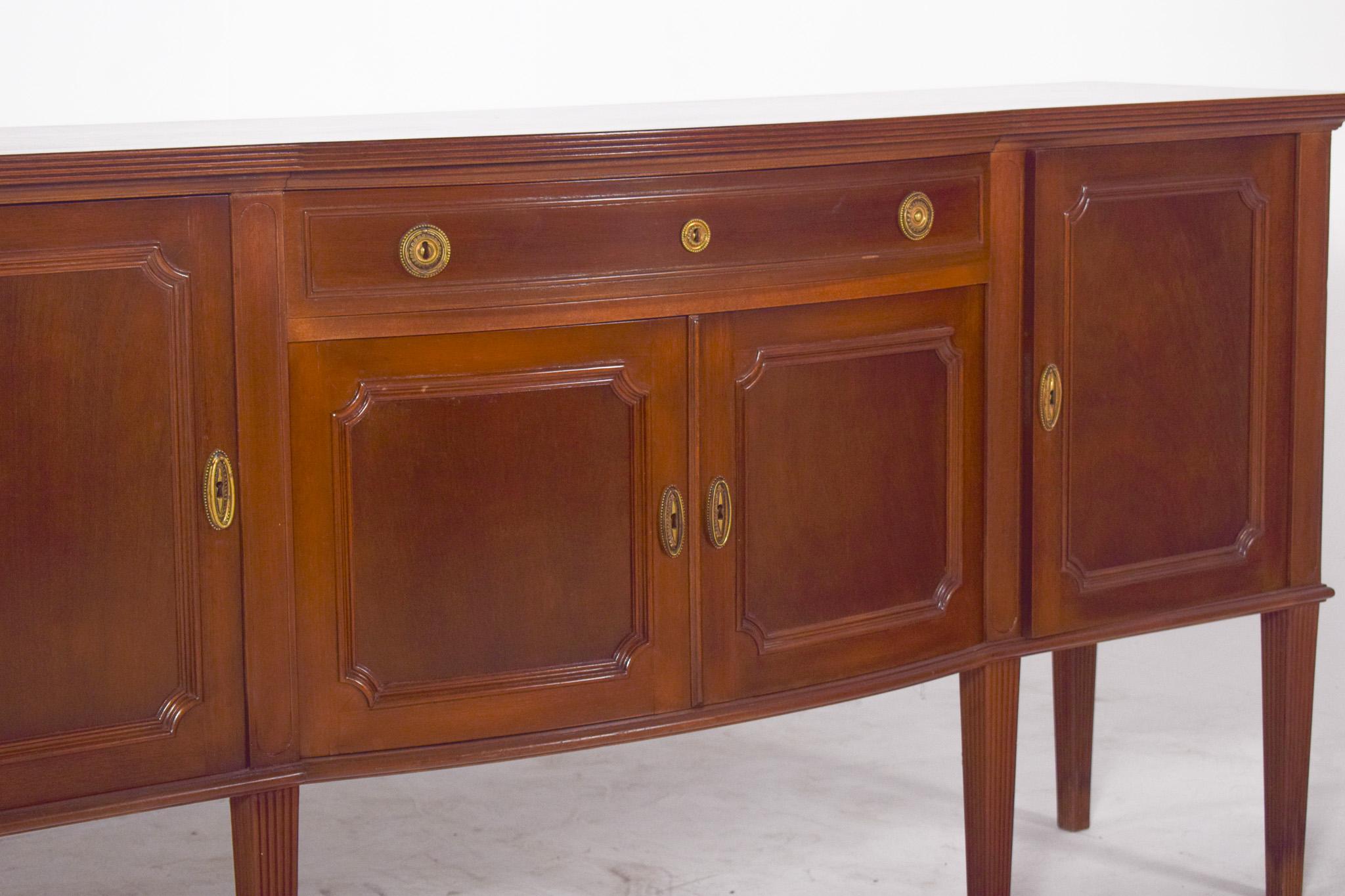20th Century Antique English Six-Foot Sideboard For Sale