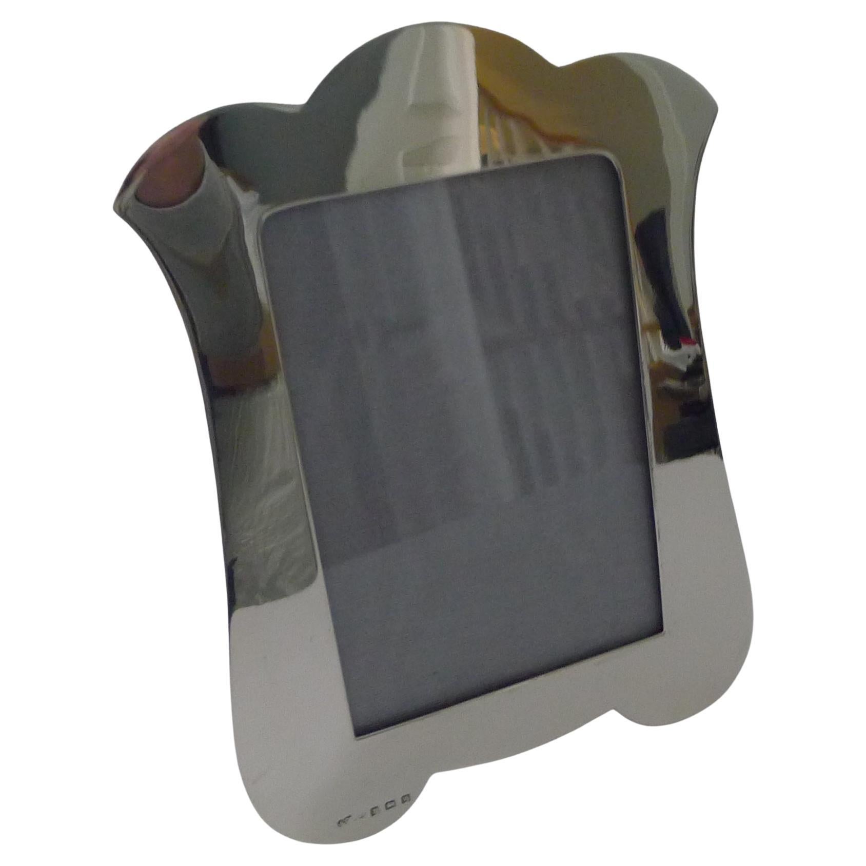 Antica cornice inglese in argento massiccio / sterling per fotografie - 1921