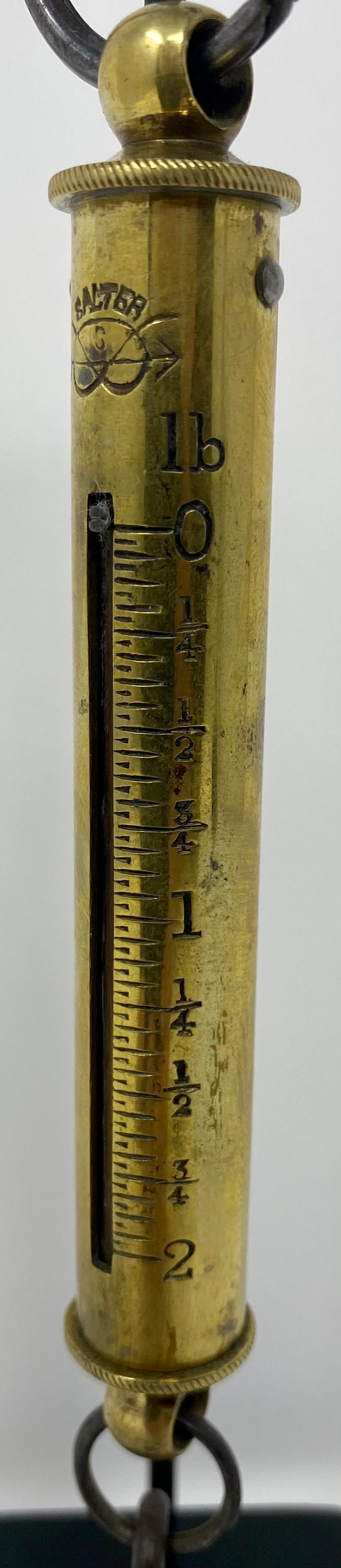 Antique English spring balance scale made by 