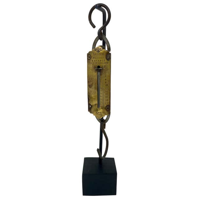 Antique English Spring Balance Scale Made by Salter 100 Years Old ...