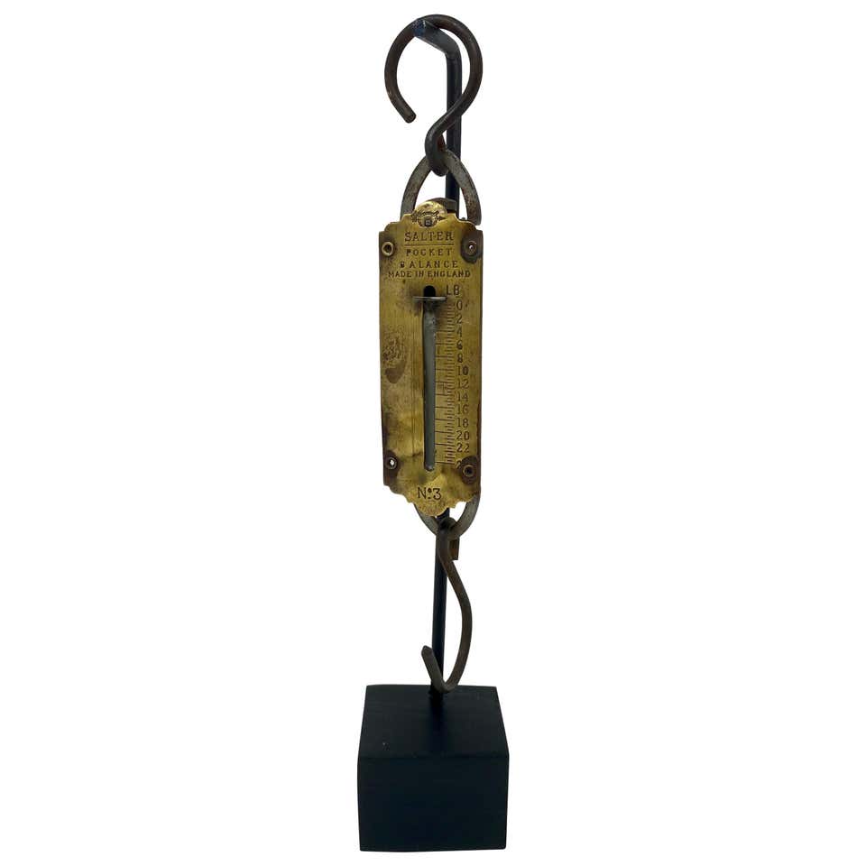 Antique English Spring Balance Scale Made by Salter 100 Years Old ...