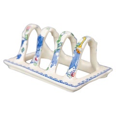 Antique English Staffordshire Mason's Ironstone Toast Rack, circa 1920