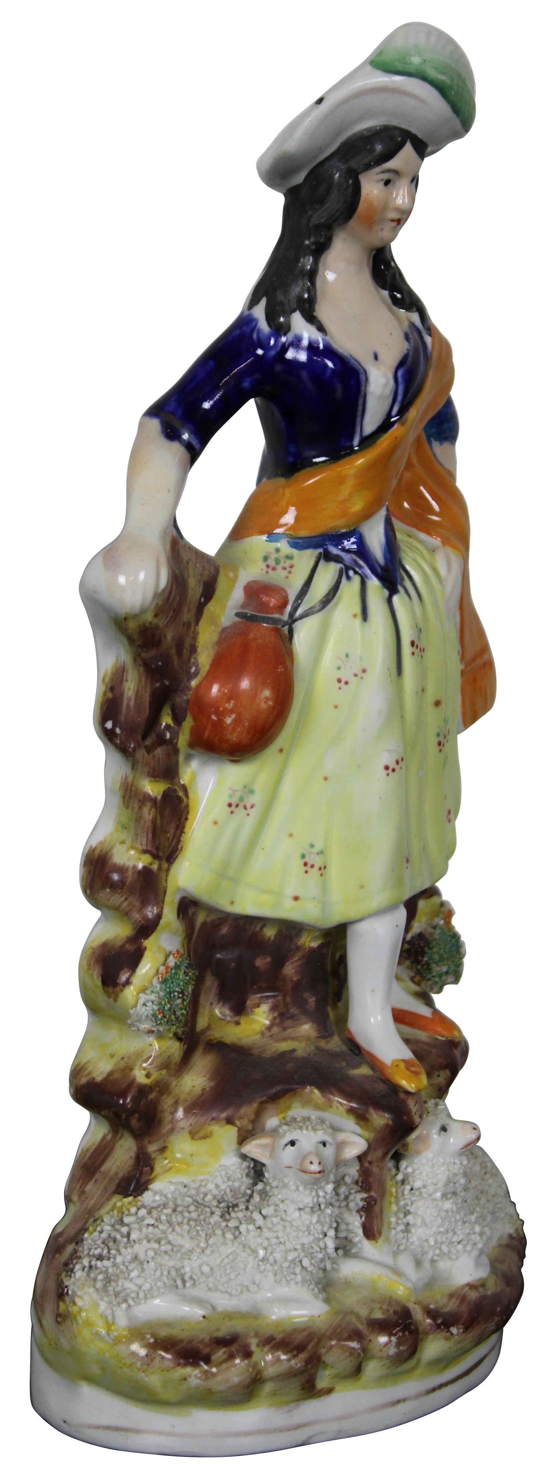 porcelain shepherdess figurine