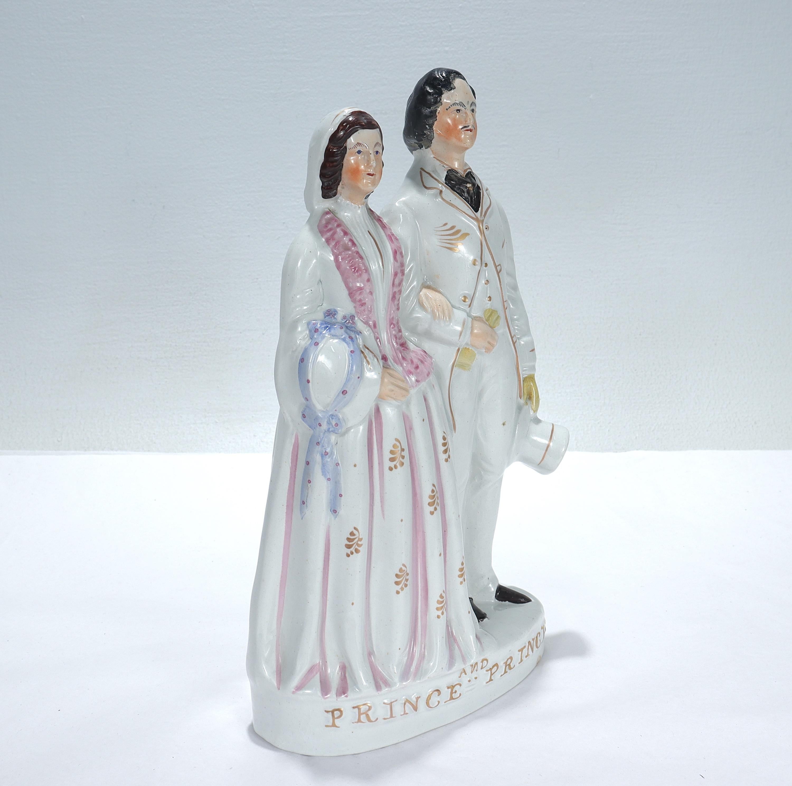 Antique English Staffordshire Pottery Figurine of 