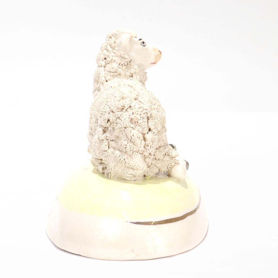 ceramic lamb figurine