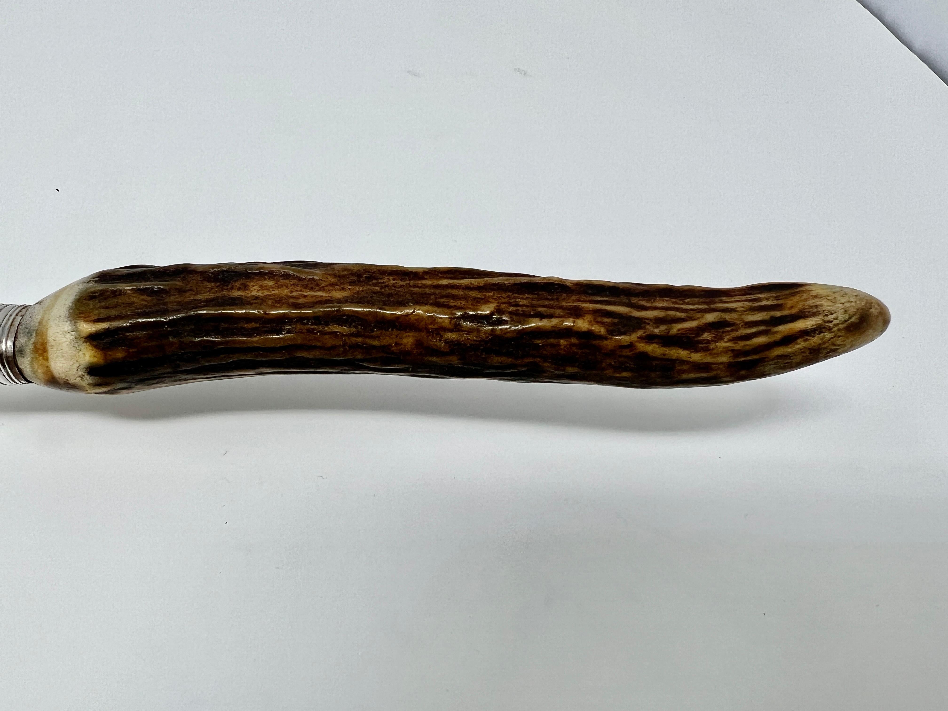 XIXe siècle Ancienne corne de cerf anglaise Sheffield Crumber en vente
