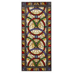 Antique English Stained Glass Church Window