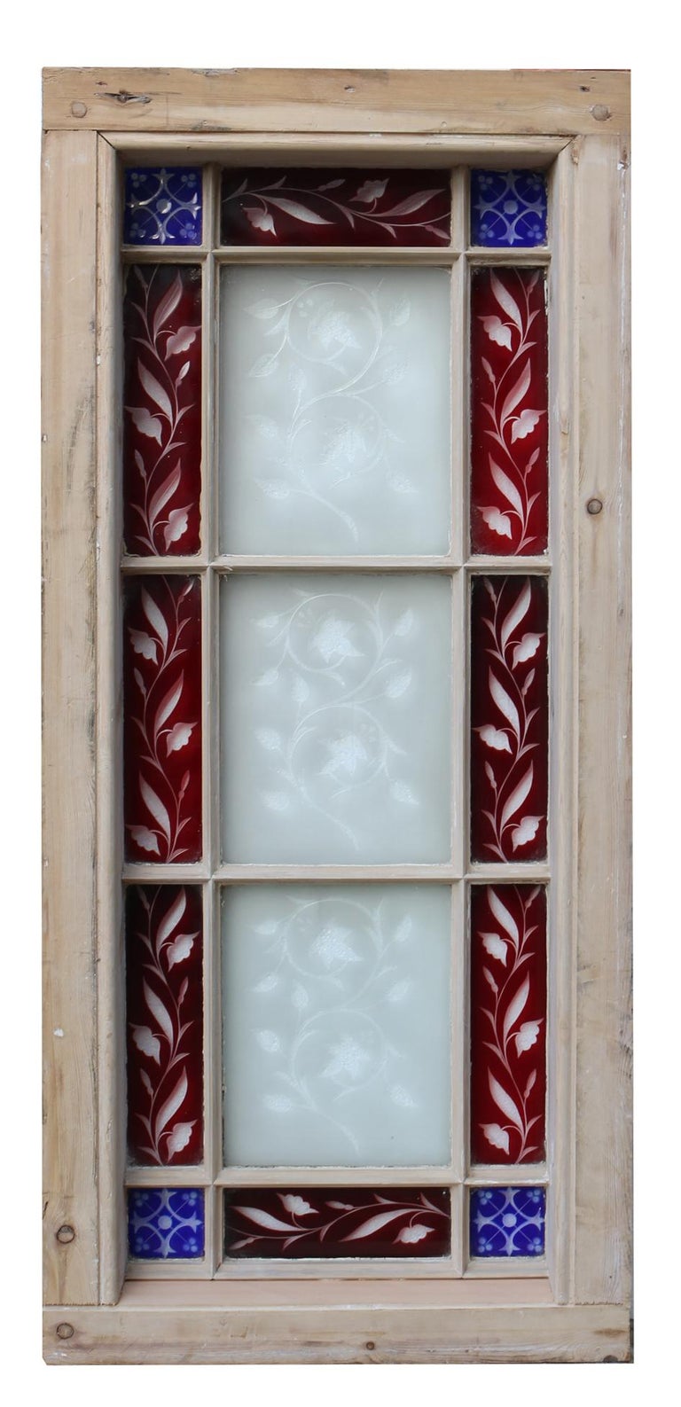 Antique English Stained Glass Window For Sale at 1stDibs