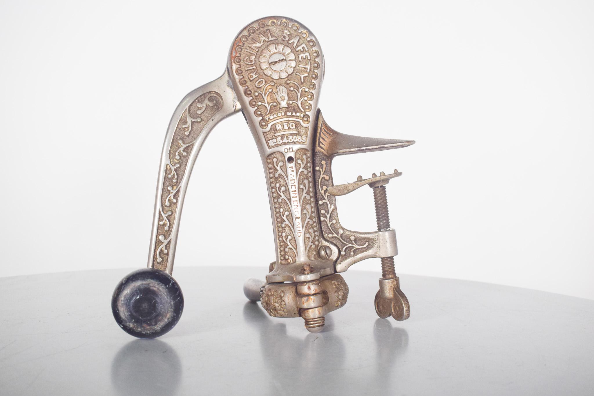 20th Century Antique English Steel Bottle Opener For Sale