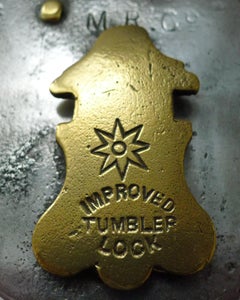 Antique English Steel & Brass Padlock c.1890