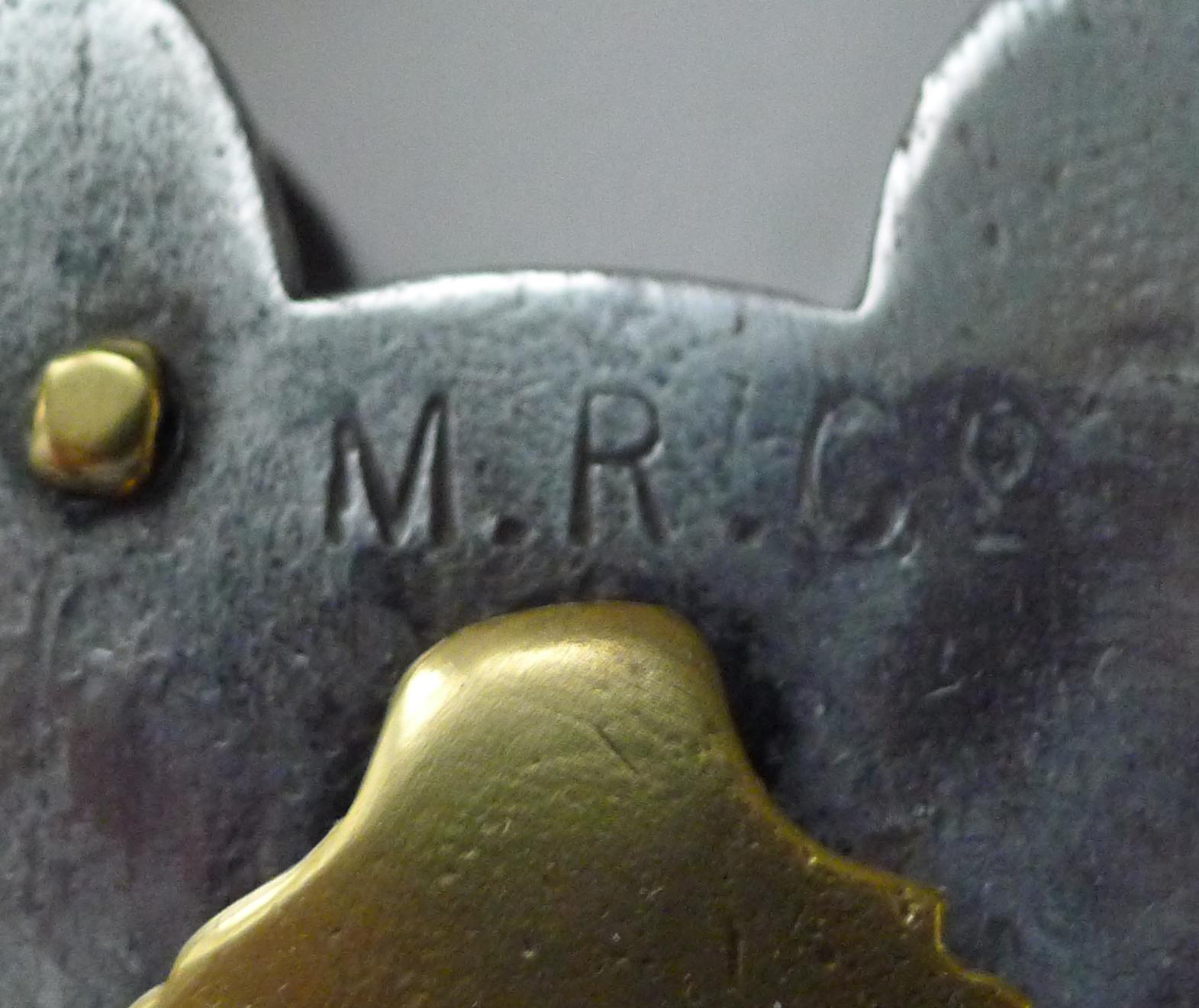 Victorian Antique English Steel & Brass Padlock c.1890