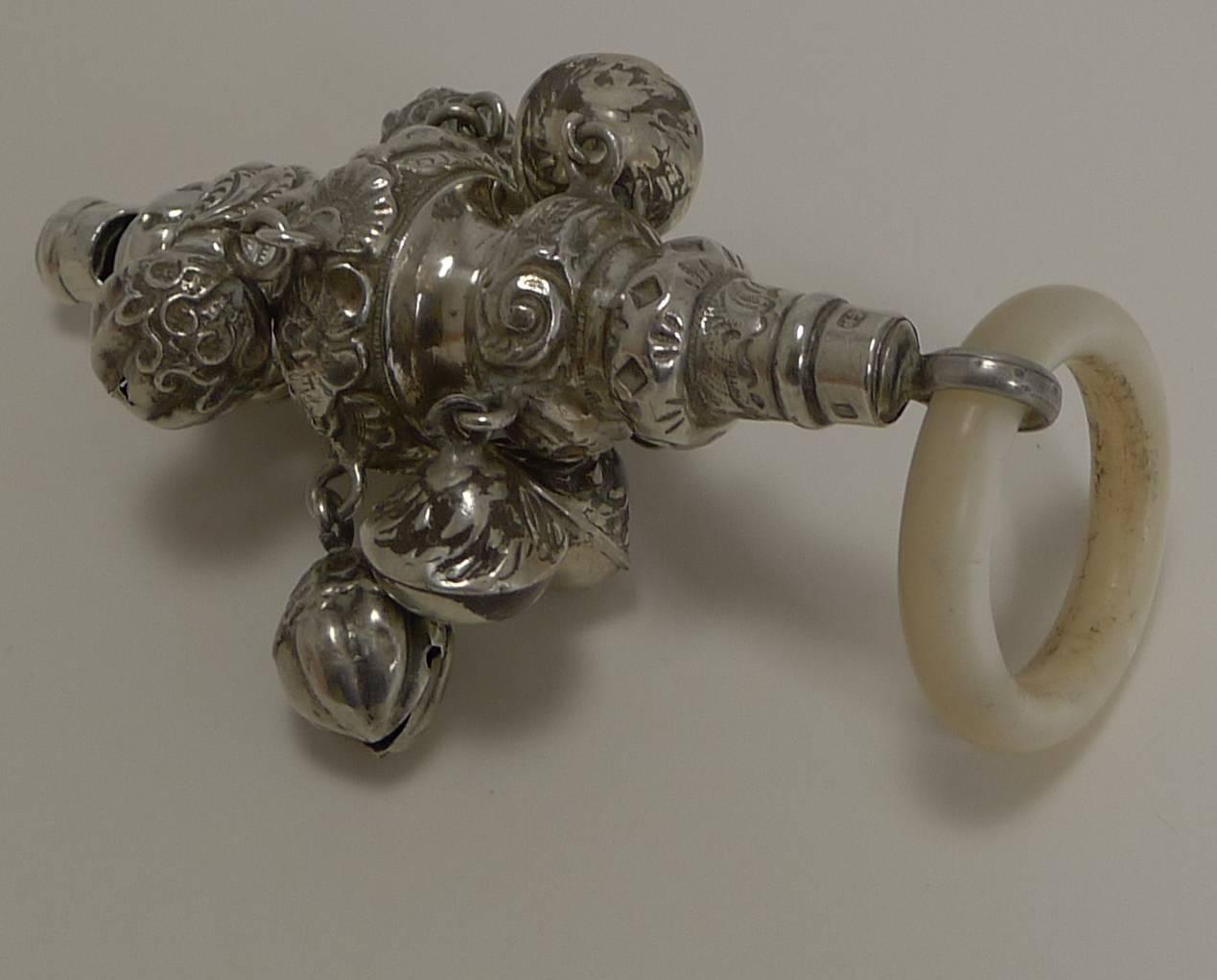 antique teething ring