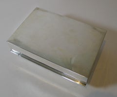 Antique English Sterling Silver Bridge / Playing Card Box, 1904