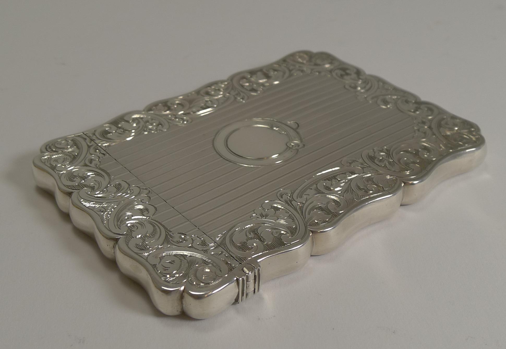 antique sterling silver card case
