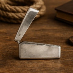 Porte-cartes anglais ancien en argent sterling 1903