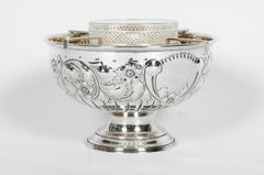 Antique English Sterling Silver Caviar Dish Service