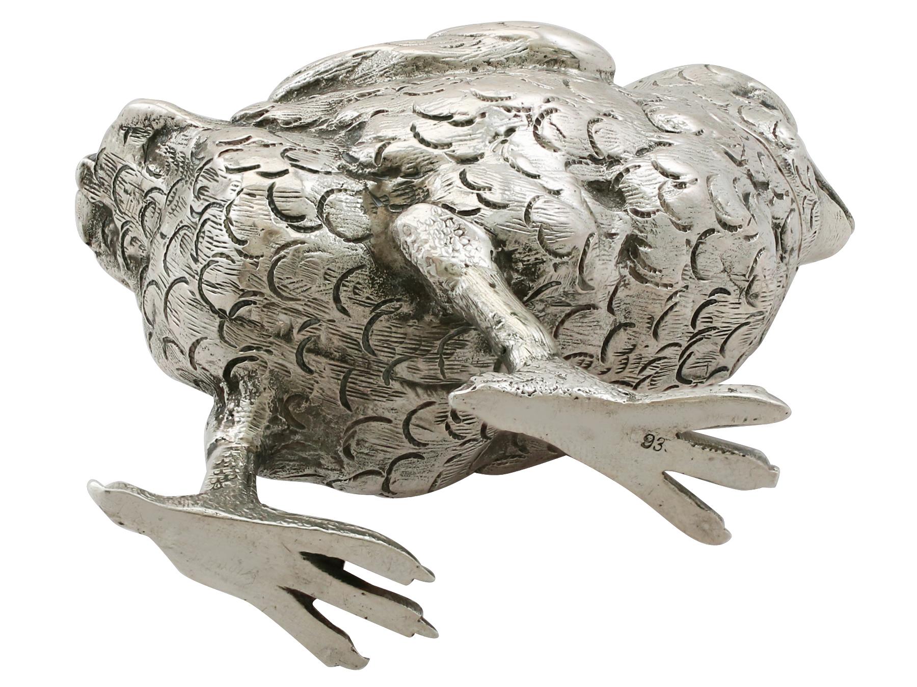 Antique English Sterling Silver Chick Pepperettes, 1922 7